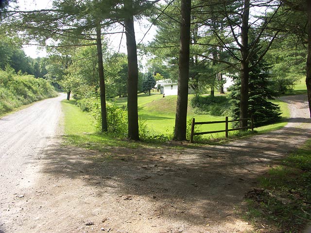 Hoch School building in a wooded area